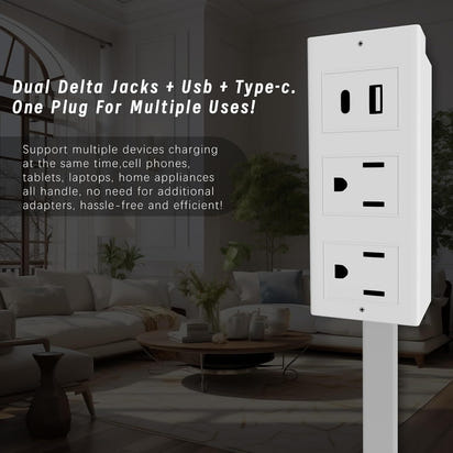 Voltage-Extender Rotating Outlet Extender